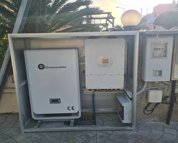 Solución de batería de litio para almacenamiento doméstico en Grecia