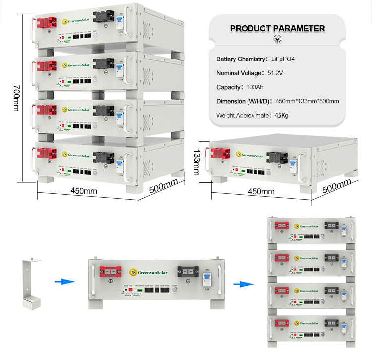 lithium battery 100ah 51.2v