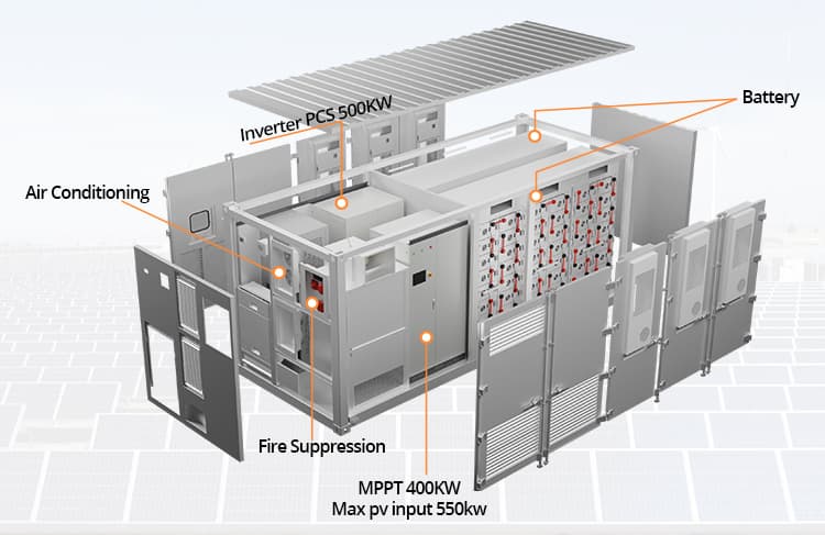 Container battery storage