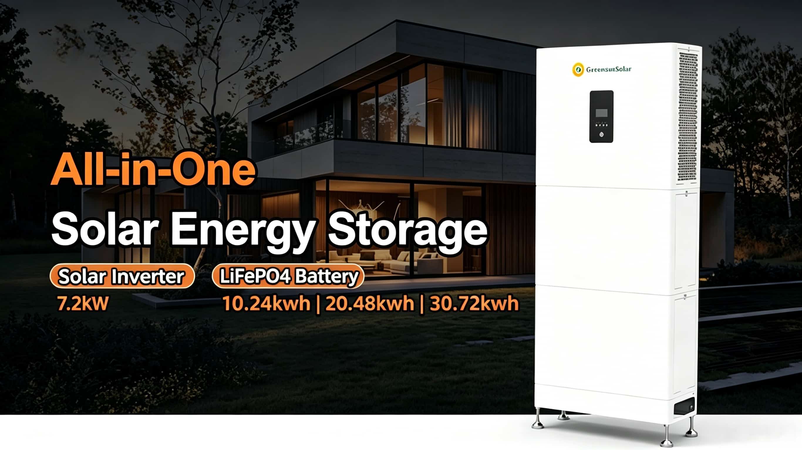 All in one Solar inverter with battery Stackable Lithium battery