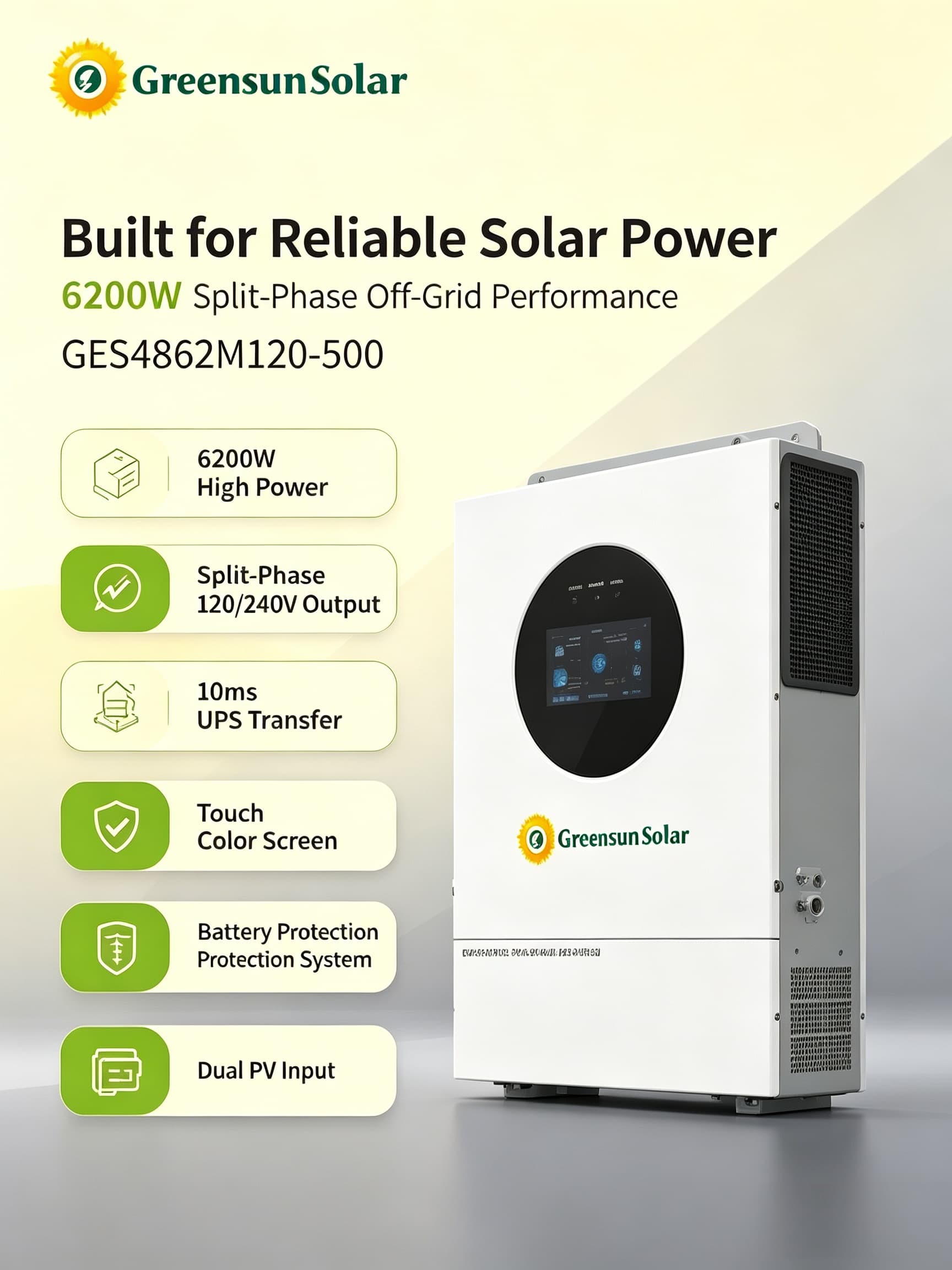 6.5KW solar inverter 